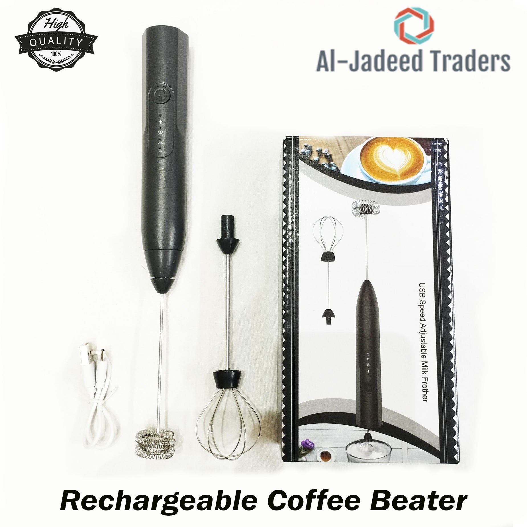 Coffee Beater and Egg Whisker - Rechargeable - Milk Frothe