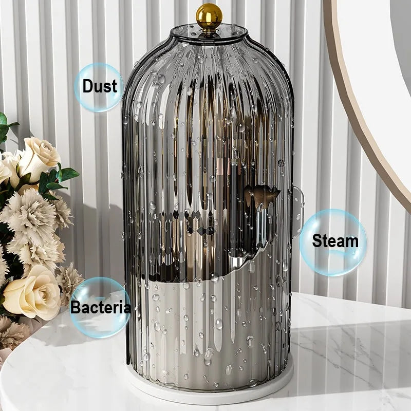Luxury 360° Rotating Makeup Brush Organizer