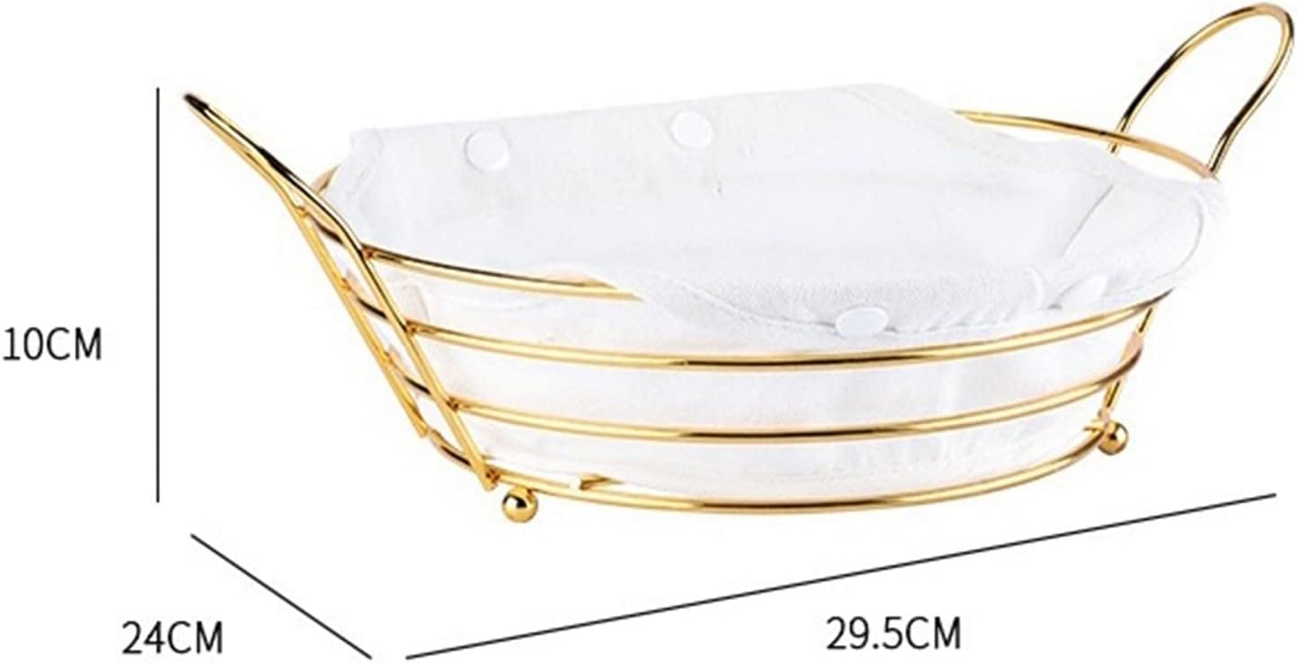 Metal Fruit Storage Basket, Snacks Storage And Organizer Plate