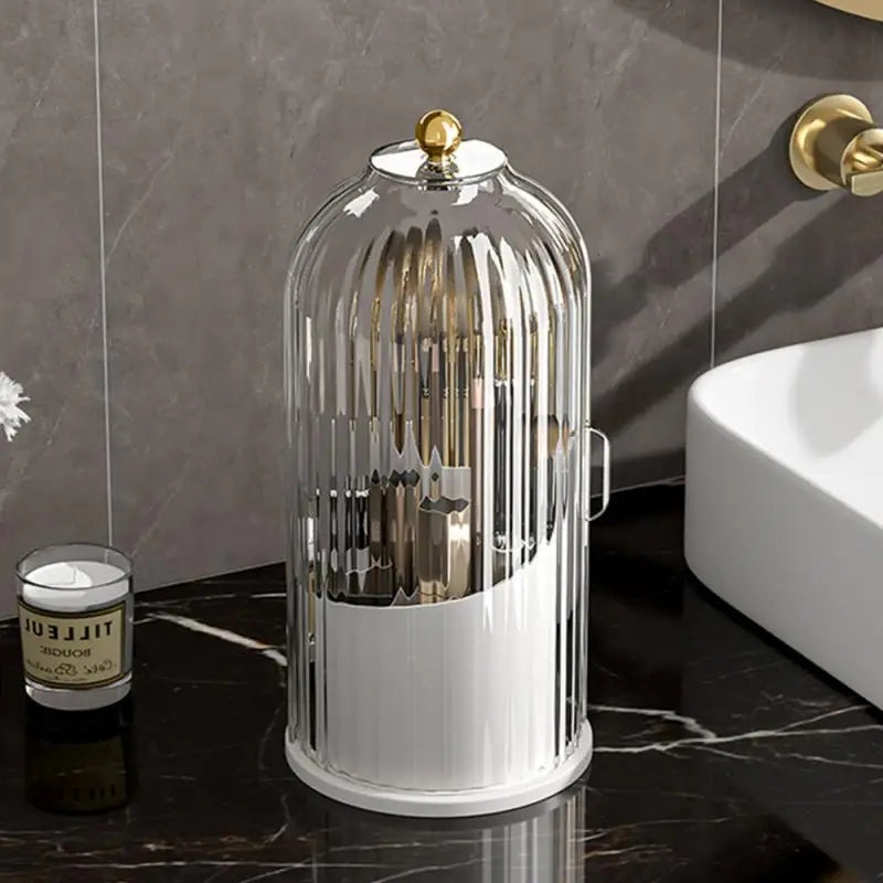 Luxury 360° Rotating Makeup Brush Organizer