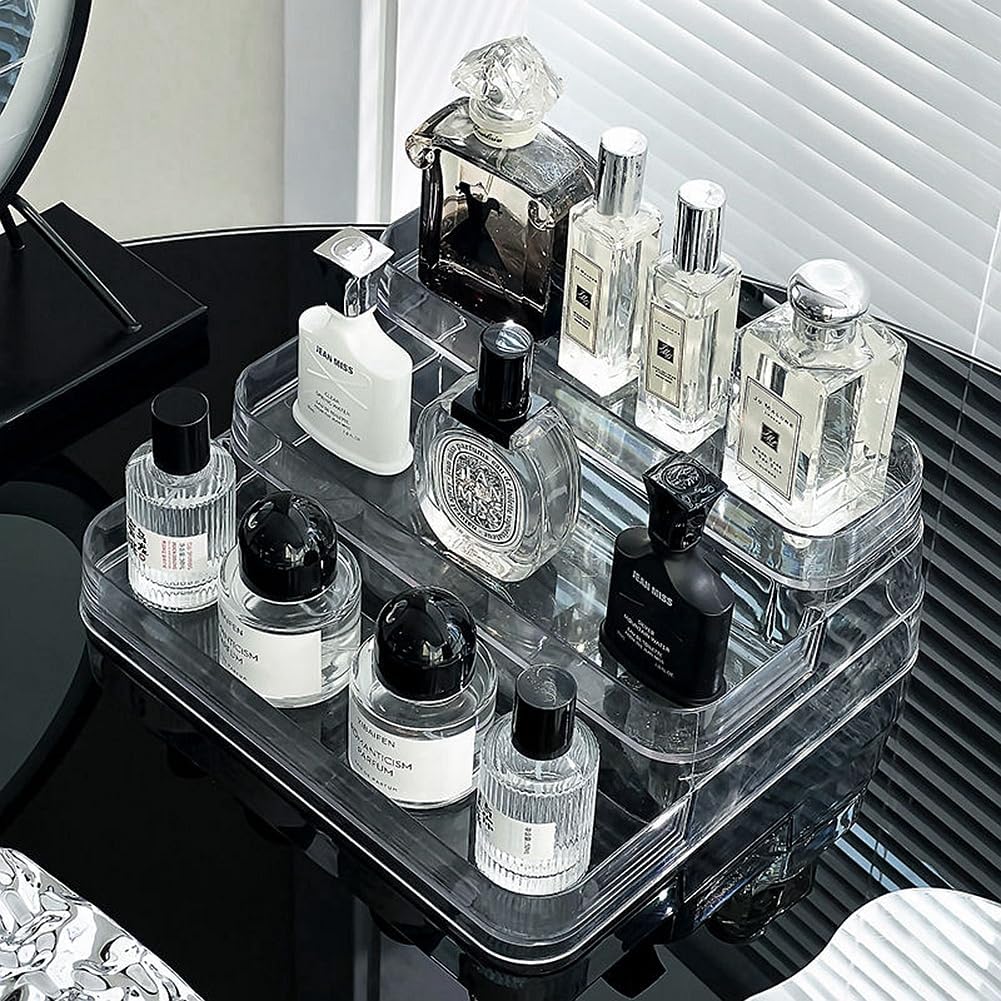 3-Tier Acrylic Desktop Perfume Organizer