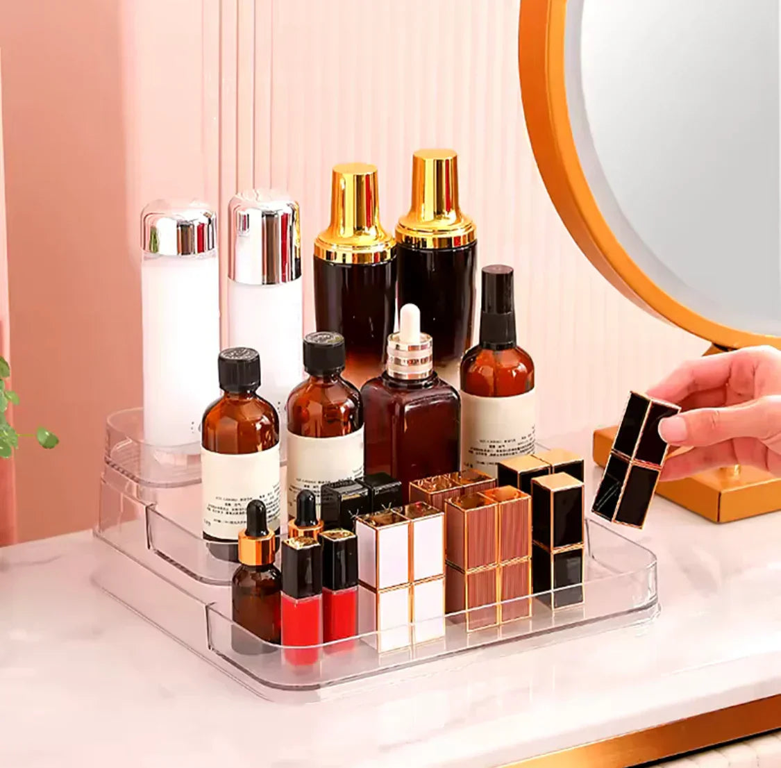 3-Tier Acrylic Desktop Perfume Organizer