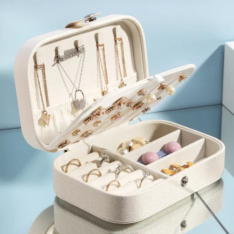 Medium Leather Jewelry Organizer