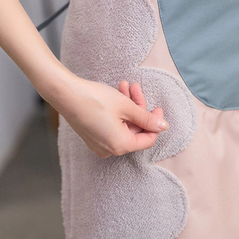 Kitchen Apron Waterproof Hand-Wiping With Pocket