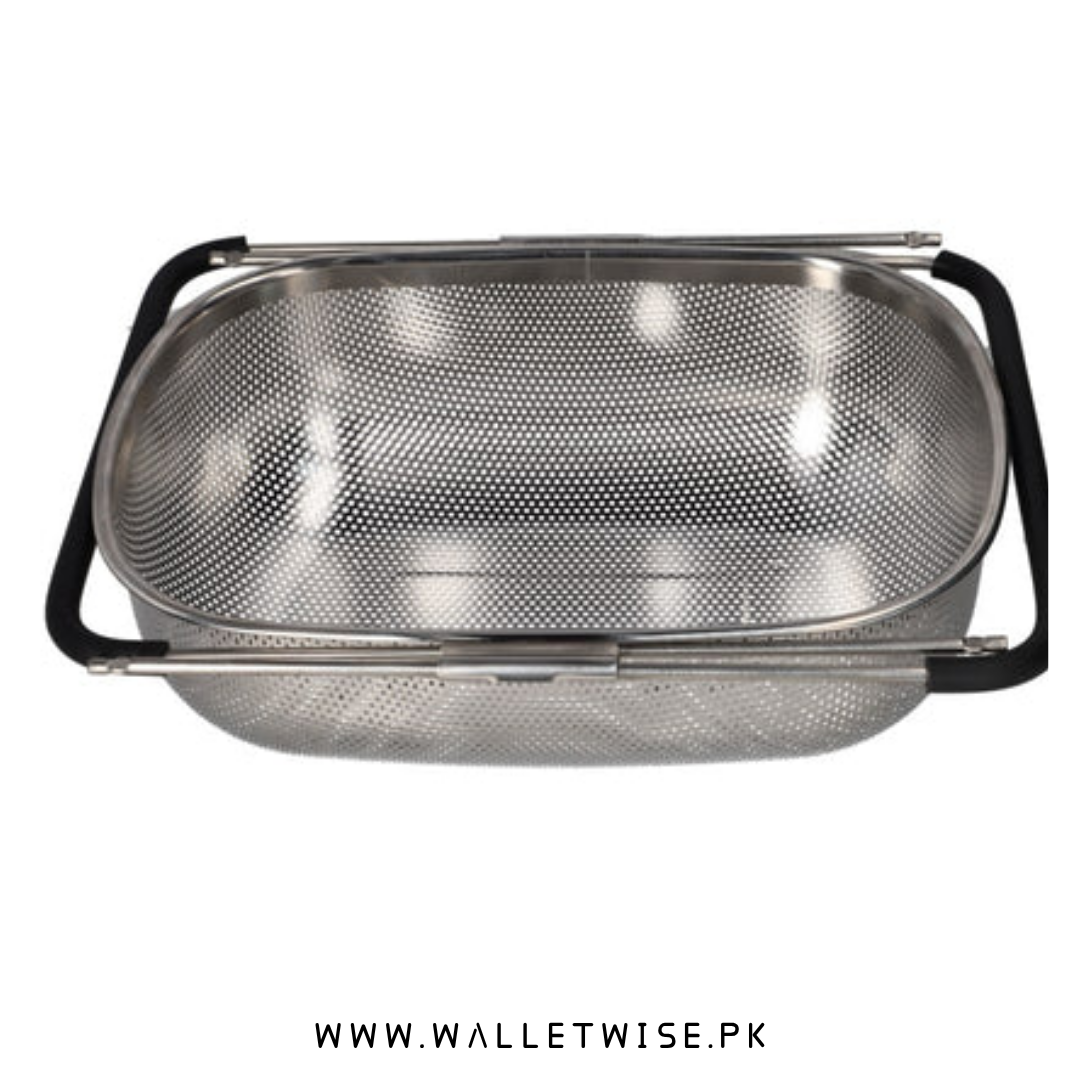 Danny Home Expandable Stainless Steel Drain Basket for Kitchen Sink