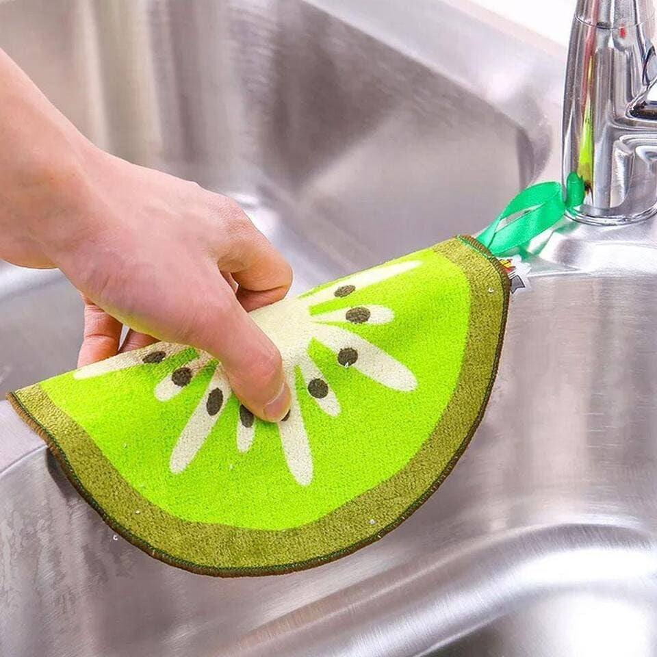 Set Of 4 Fruity Kitchen Cloth