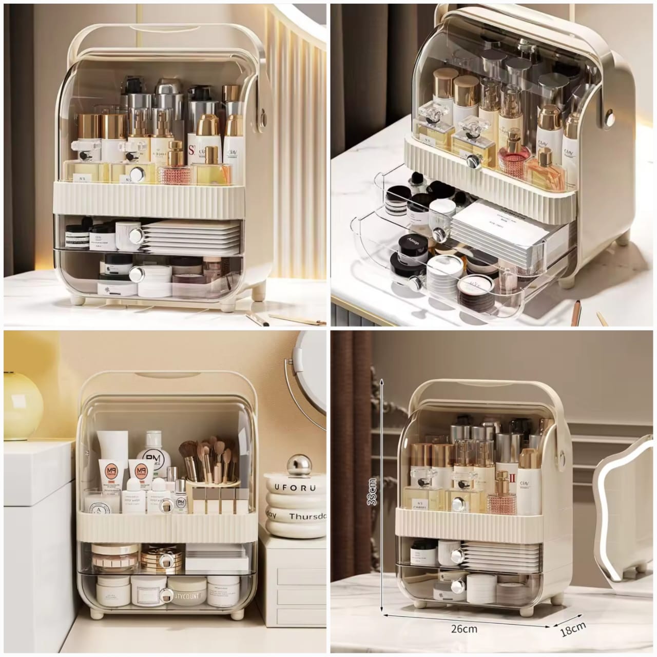 Acrylic Door Cosmetic Organizer