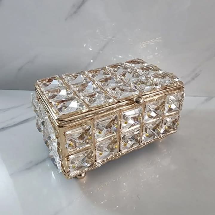 Light Luxury Metal Crystal Jewellery Storage organizer