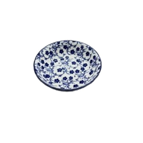 Danny Home Blue Floral Porcelain Deep Plate Collection