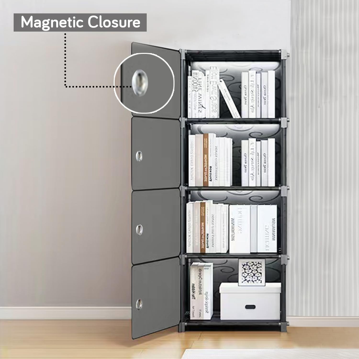 5-Tier Plastic Wardrobe Storage Organizer