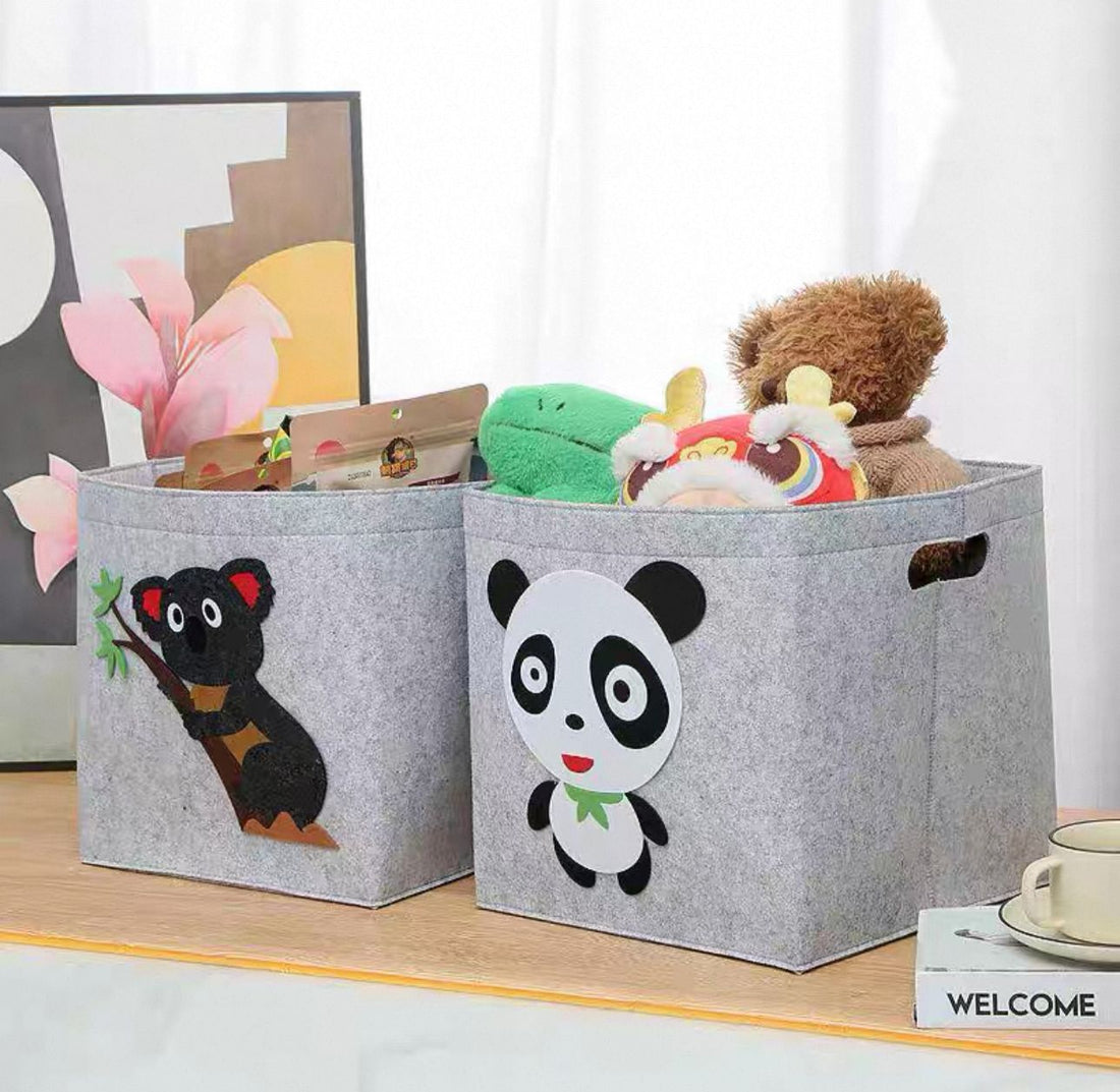 Foldable Felt Storage Box Kids Organizer Basket