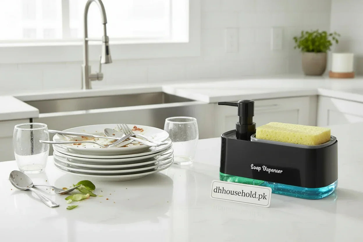 3-in-1 Multi-Functional Kitchen Soap Dispenser Set
